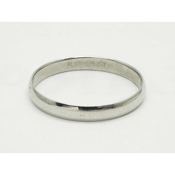 Tessler and Weiss Other - Tessler & Weiss Thin 3mm Wide Wedding Band Ring Platinum Size 10.25